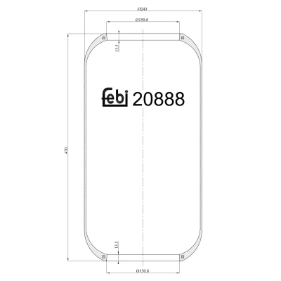 Kuva FEBI BILSTEIN 20888 Metallipalje, ilmajousitus