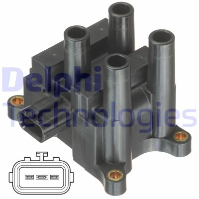 Kuva DELPHI GN10832 12B1 Sytytyspuola 3 12 MAZDA: 6 Sedan, Hatchback, Farmari