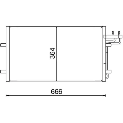 Kuva MAHLE ORIGINAL AC 374 000S Ilmastoinnin Lauhdutin ilman vedenerotinta 14 13,7 628 FORD: Focus 2 Kombi, C Max, Mk1 Sedan