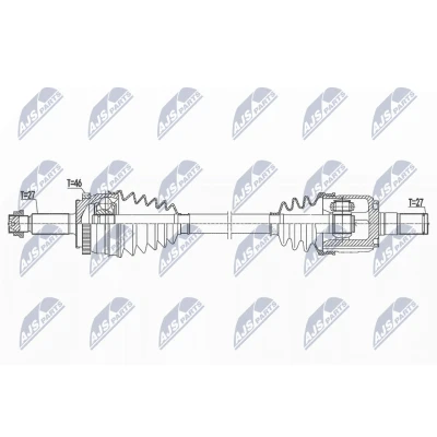 Kuva Vetoakseli, Etuakseli, vasen HYUNDAI CRETA OE 49500 A0100