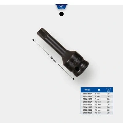Kuva KS TOOLS BT022629 Voimahylsy 19 12,5 (1/2&quot;) Kuusiokolo, sisä