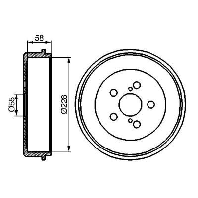 Kuva BOSCH 0 986 477 140 Jarrurumpu 267 Taka akseli TOYOTA: Avensis I Sedan, Liftback