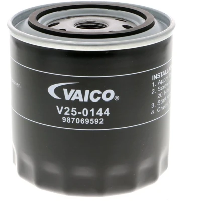 Kuva VAICO V25 0144 Öljynsuodatin 3/4 16 UNF Original Quality yhdellä peruutuksenestoventtiilillä Ruuvattava suodatin VOLVO: V70 2, I, S40 I