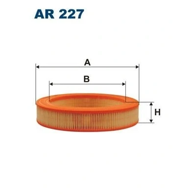 Kuva FILTRON AR 227 Ilmansuodatin 50 260 Suodatinpanos HONDA: ACCORD 1, FORD: Sierra Mk1 Hatchback