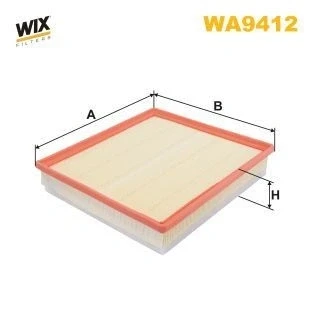 Kuva WIX FILTERS WA9412 Ilmansuodatin 57mm 280mm 296mm Suodatinpanos OPEL: Vivaro A Van, Combi, RENAULT: TRAFIC 2 Bus, Kasten