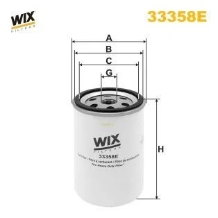Kuva WIX FILTERS 33358E Polttoainesuodatin Ruuvattava suodatin VOLVO: FL 10, N RENAULT TRUCKS: Midliner, Midlum, Premium