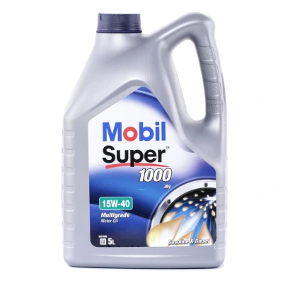 Kuva Mobil Super 1000 X1 15W 40 5l Moottoriöljy 150867 VOLKSWAGEN: Transporter 5, Multivan 5 (7HM, Passat B6 Variant, MERCEDES BENZ: E sarja Sedan
