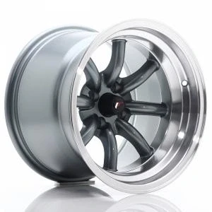 Kuva Japan Racing JR19 Gun Metal Machined LIP 8x15 4/100 ET0 B73.1