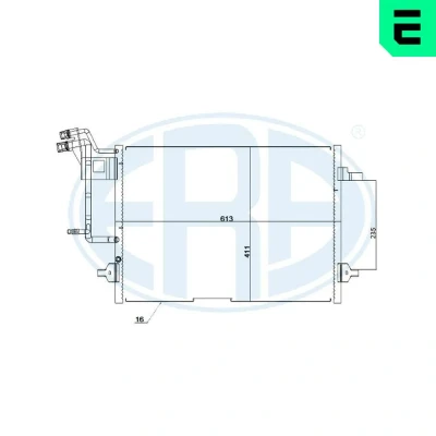 Kuva Kondensaattori, ilmastointilaite audi, vw OE 8D0 260 401 A, B, D