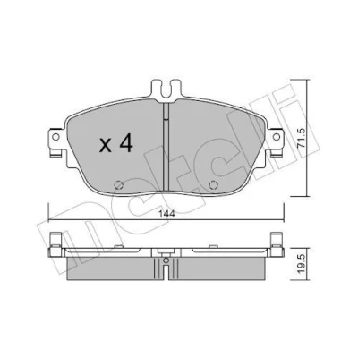 Kuva Jarrupalasarja, levyjarru METELLI 22 0965 0
