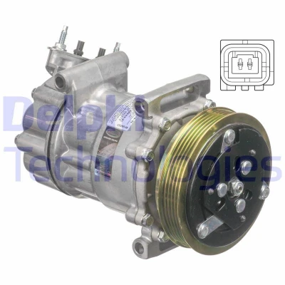 Kuva DELPHI CS20538 Ilmastoinnin Kompressori 6V12 PAG 46 kompressoriöljyllä MINI: Cabriolet