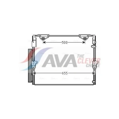 Kuva AVA COOLING SYSTEMS TO5560D Ilmastoinnin Lauhdutin Vedenerottimella Alumiini 666mm R134a, R1234yf