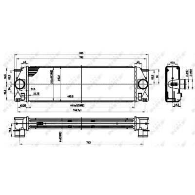 Kuva NRF 30310 Välijäähdytin MERCEDES BENZ: Sprinter 3.5 T Van, Bussi, 5 Flatbed Kuorma auto/Alusta