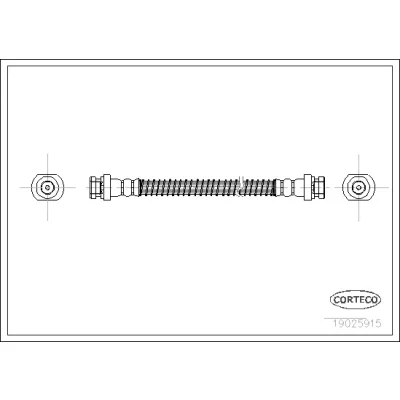 Kuva CORTECO 19025915 Jarruletku Edessä ja takana 260 MITSUBISHI: L200 III Pick up