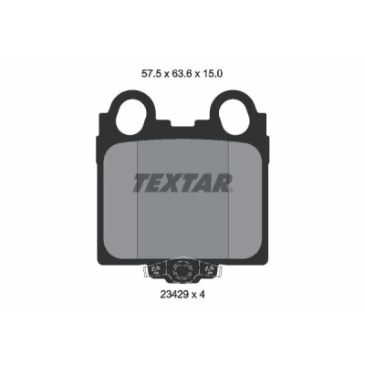 Kuva TEXTAR 2342901 Jarrupalat akustisella kulumavaroittimella LEXUS: GS II, IS I Sedan, TOYOTA: Altezza