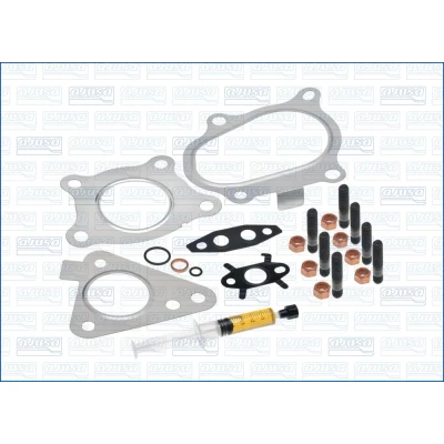 Kuva AJUSA JTC11736 Asennussarja Turboahdin with studs, syringe oil Tiivisteillä asennusohjeella OPEL: Vivaro A Van, Combi