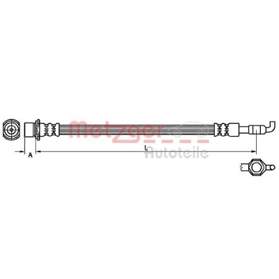 Kuva METZGER 4110971 Jarruletku 253