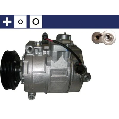 Kuva MAHLE ORIGINAL ACP 167 000S Ilmastoinnin Kompressori 7SEU16C 12 PAG 46 R 134a Tiivisterenkaalla AUDI: A4 B6 Sedan, Avant, A6 C5 Sedan