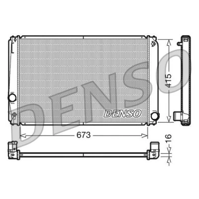 Kuva DENSO DRM50051 Jäähdytin Alumiini 673 415 16 TOYOTA: RAV4 III SUV