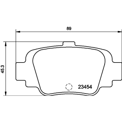 Kuva HELLA 8DB 355 011 551 Jarrupalat Ei kulumisenilmaisimelle NISSAN: MICRA 2