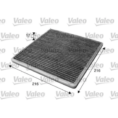 Kuva VALEO CLIMFILTER PROTECT 715619 Raitisilmasuodatin Aktiivihiilisuodatin 215mm 214mm 20mm TOYOTA: Land Cruiser Prado 120, Camry V Sedan