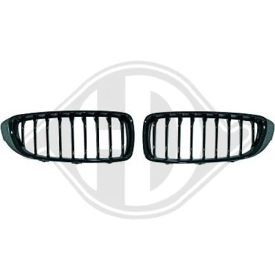 Kuva DIEDERICHS HD Tuning 1245440 Etusäleikkö Kiiltävä, Musta