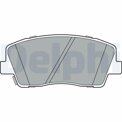 Kuva DELPHI LP3376 Jarrupalat akustisella kulumavaroittimella Huudonvaimennuspellillä Ilman tarvikkeita KIA: Stinger Hatchback