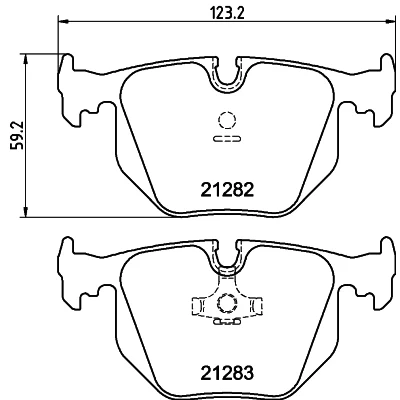 Kuva HELLA 8DB 355 008 121 Jarrupalat Kulumisenilmaisemelle BMW: 5 Sedan, Touring, 8
