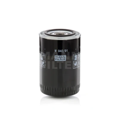 Kuva MANN FILTER W 940/91 Öljynsuodatin M 24 X 1.5 6H yhdellä peruutuksenestoventtiilillä Ruuvattava suodatin