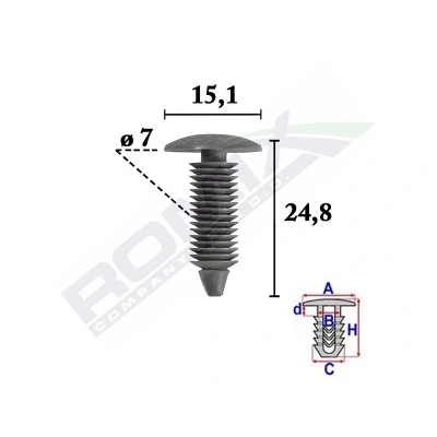 Kuva ROMIX C70588 Kiinnike FORD: MONDEO 4 Stufenheck, Transit Mk6 Van, Taunus Coupe