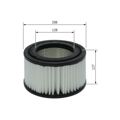 Kuva BOSCH F 026 400 621 Ilmansuodatin 127 208 Suodatinpanos KIA: Pregio Van
