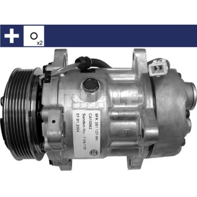 Kuva MAHLE ORIGINAL ACP 360 000S Ilmastoinnin Kompressori SD7V16 12 PAG 46 R 134a Tiivisterenkaalla CITROËN: C5 II Farmari, PEUGEOT: Boxer Van