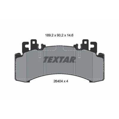 Kuva TEXTAR 2640401 Jarrupalat Kulumisenilmaisemelle