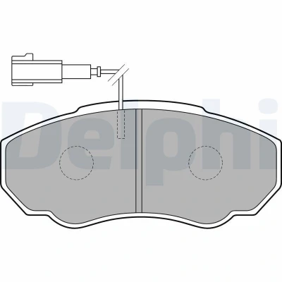Kuva Jarrupalasarja, levyjarru, Etuakseli CITROËN, FIAT, PEUGEOT OE 4252.42, 4252.43, 4254.58
