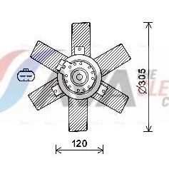 Kuva AVA COOLING SYSTEMS CN7553 Jäähdyttimen Tuuletin 305mm
