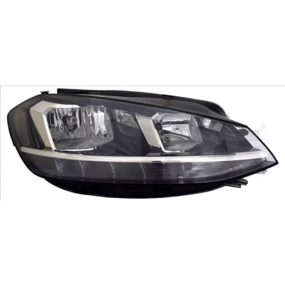 Kuva TYC 20 17600 06 2 Ajovaloumpio Vasen H7/H9, LED Huomiovalolla Oikeanpuoleiselle liikenteelle Sähkömoottorilla, LEDillä VOLKSWAGEN: Golf 7 Variant