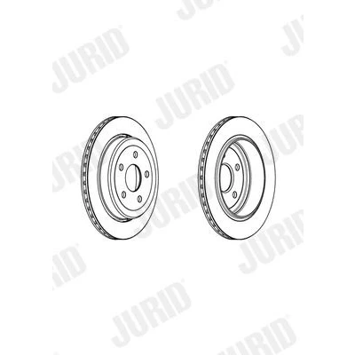 Kuva JURID 562970JC Jarrulevyt 330 22 5 127 Tuuletettu pinnoitettu Ilman tarvikkeita JEEP: GRAND CHEROKEE 4