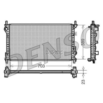 Kuva DENSO DRM10108 Jäähdytin Alumiini 703 389 23