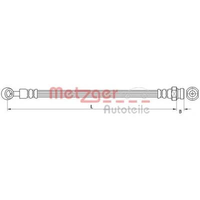 Kuva METZGER 4111047 Jarruletku 285 KIA: Picanto I