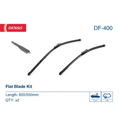 Kuva Pyyhkijänsulka Denso DF 400 Flatblade pyyhinsulka (rungoton) VOLVO: V70 2, S60 I, XC90 I