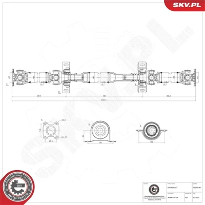 Kuva Vetoakseli ESEN SKV 76SKV100