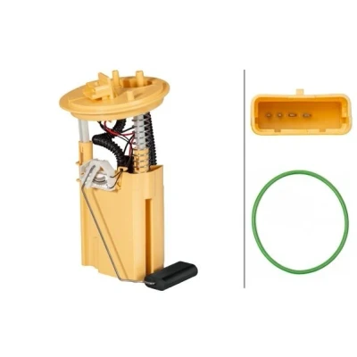 Kuva HELLA 8TF 358 146 261 Polttoainepumppu Tiivisteillä, Säiliön anturilla Sähköinen