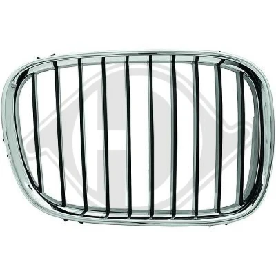 Kuva DIEDERICHS Priority Parts 1223042 Etusäleikkö Oikea Kromi/musta BMW: 5 Sedan, Touring