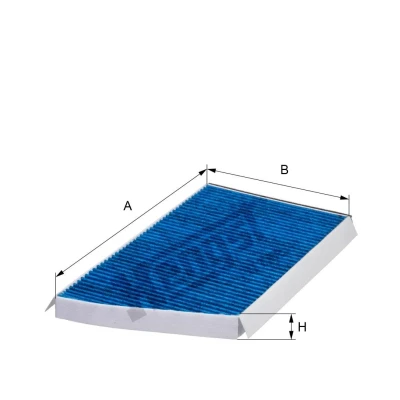 Kuva HENGST FILTER E970LB Raitisilmasuodatin Antibakteerisella vaikutuksella 337 190 25 MERCEDES BENZ: C sarja T modell, Sedan, CLK Coupe