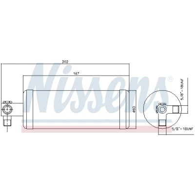 Kuva NISSENS 95980 Ilmastoinnin Kuivain R 134a Teräs
