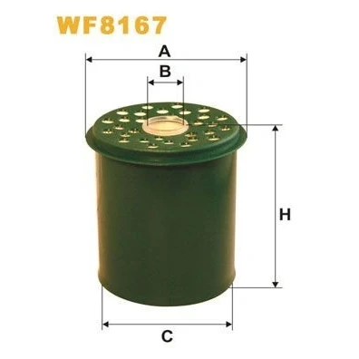 Kuva WIX FILTERS WF8167 Polttoainesuodatin Suodatinpanos RENAULT: Scénic 1, MEGANE I Grandtour, 1