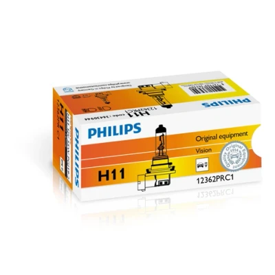 Kuva Halogeenilamppu PHILIPS Vision H11 PGJ19 2 CADILLAC, BMW, HONDA, DACIA, LAND ROVER, JEEP, VOLVO, SUBARU, ALPINA, SUZUKI, IVECO, SAAB, RENAULT, INFIN