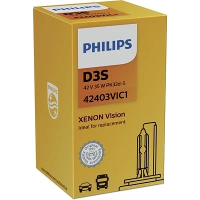 Kuva Xenonlamppu PHILIPS Xenon Vision D3s PK32d 5 LAND ROVER, JEEP, VOLVO, DODGE, SEAT, KIA, CHEVROLET, PORSCHE, VW, MERCEDES BENZ, JAGUAR, OPEL, VAUXHAL