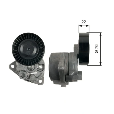 Kuva GATES T39217 Kiristysrulla FleetRunner Micro V Stretch Fit HYUNDAI: Terracan Van / SUV