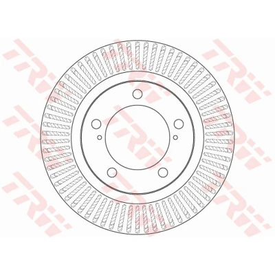 Kuva TRW DF6239S Jarrulevyt 340 32 5 150 Tuuletettu Lakattu TOYOTA: Land Cruiser 200